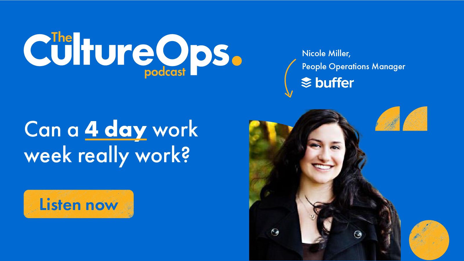 Adjusted Work Week for the company Buffer podcast