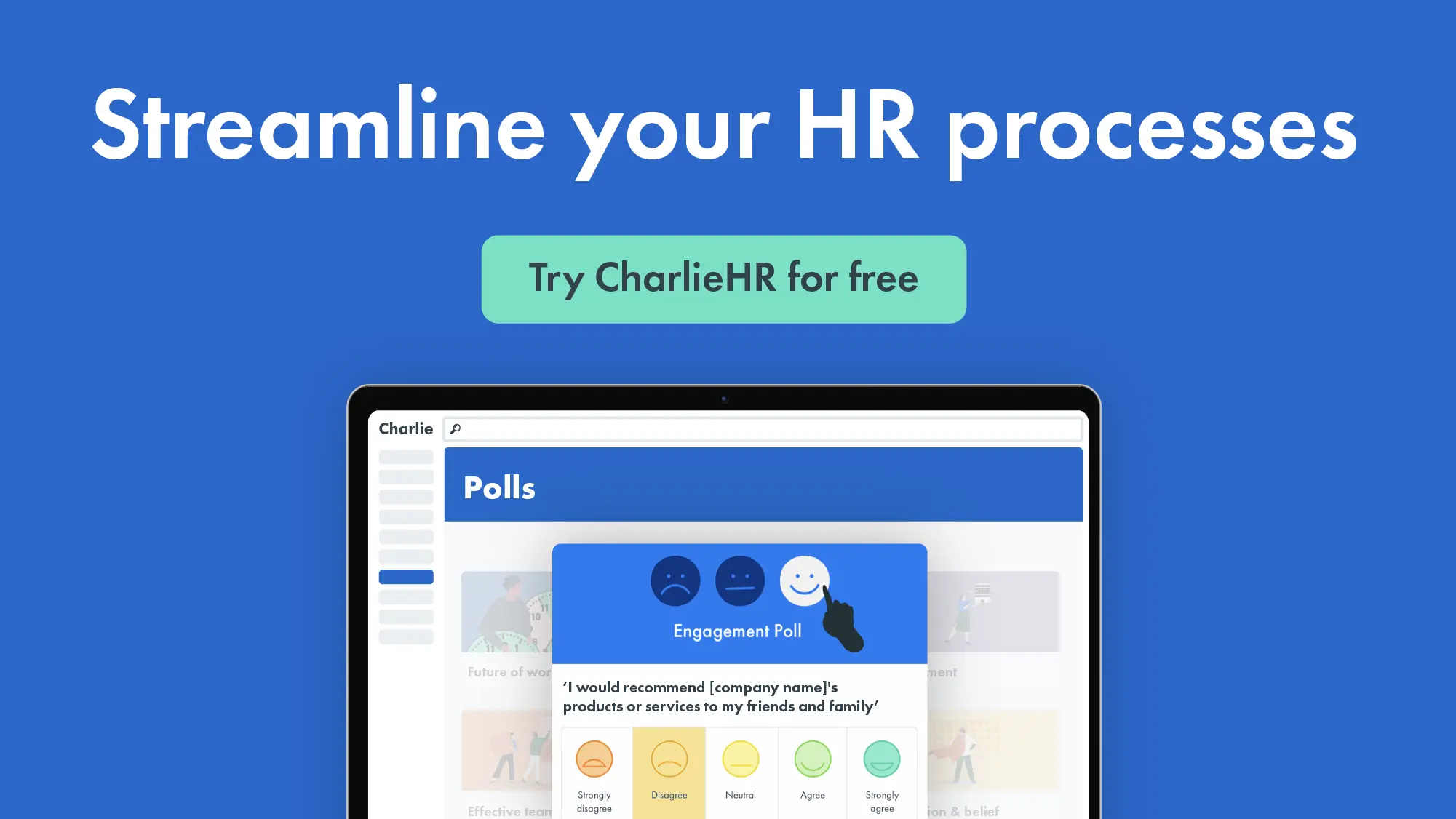 Click here to start a free trial of CharlieHR