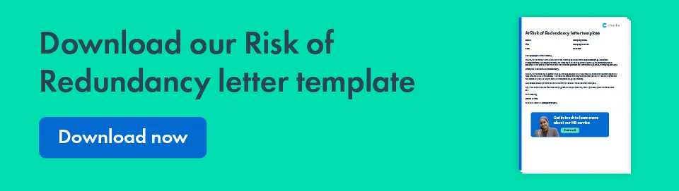 Download our at risk of redundancy letter template