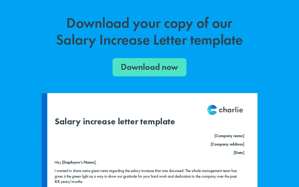 Download our salary increase letter template
