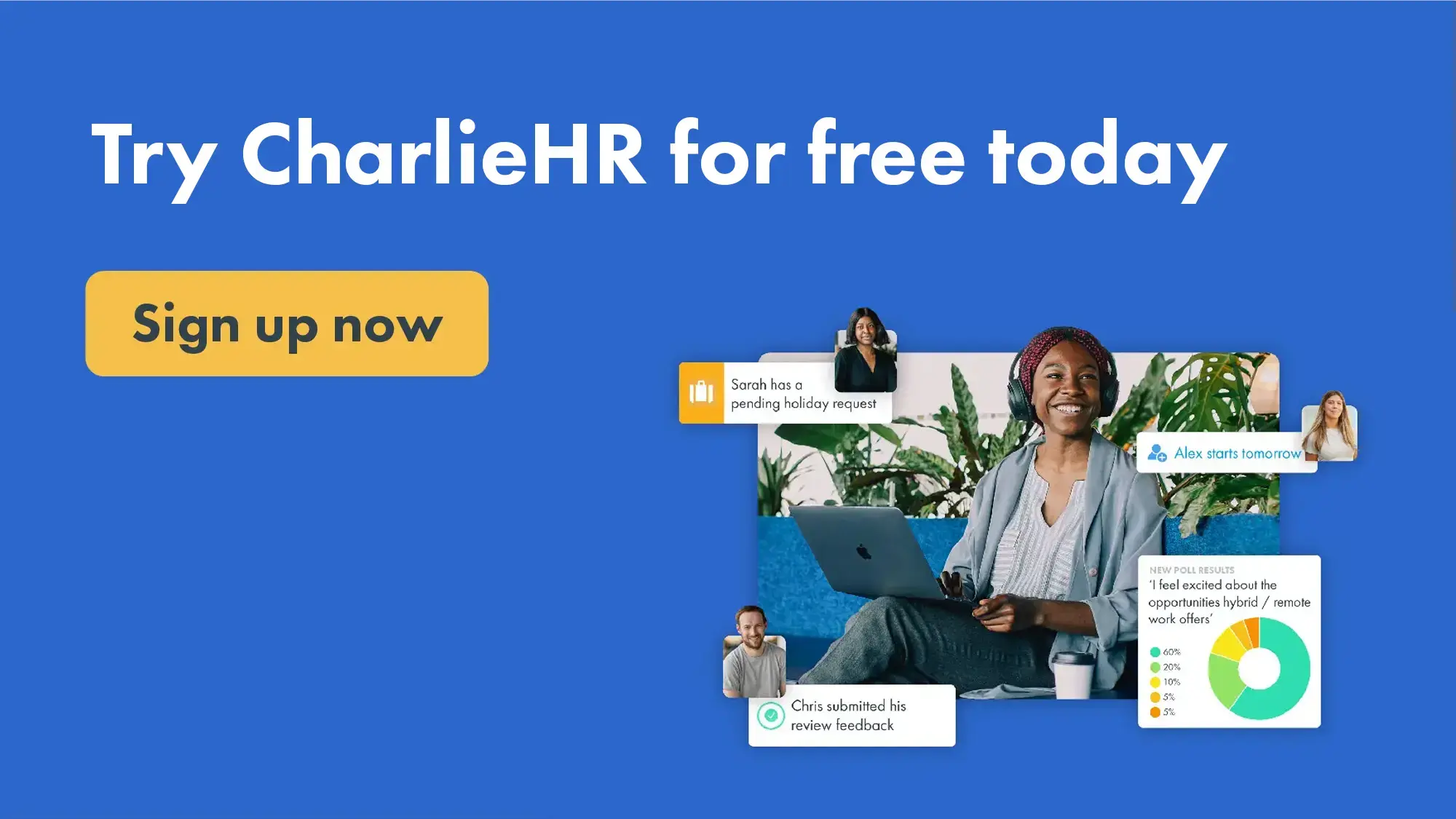 Click here to try CharlieHR for free