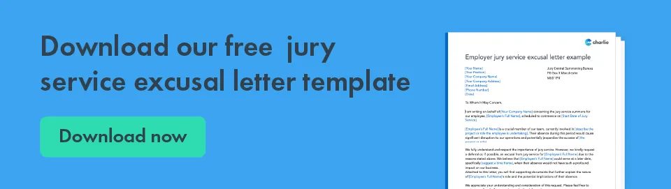 Download our jury service excusal letter template
