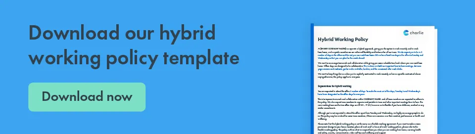 Download our hybrid working policy template