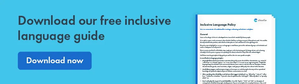 Download our free inclusive language guide template