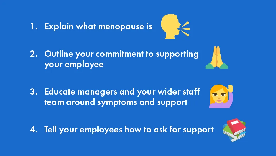 How to write a menopause policy