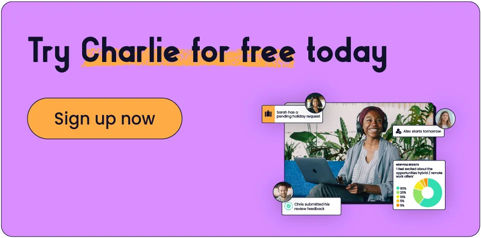 Start a free trial of CharlieHR today