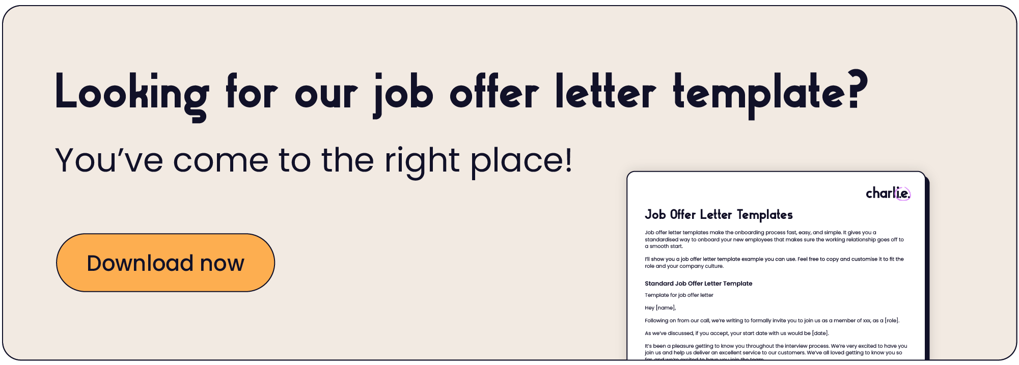 Download our job offer letter template