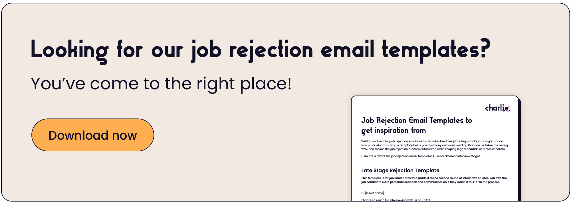 Download our job rejection email templates