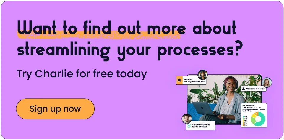 Click here to start a free trial with Charliehr