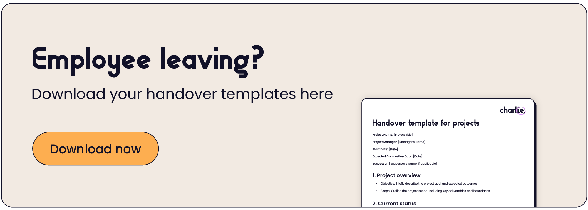 Handover leaving template for smooth transitions – download for free