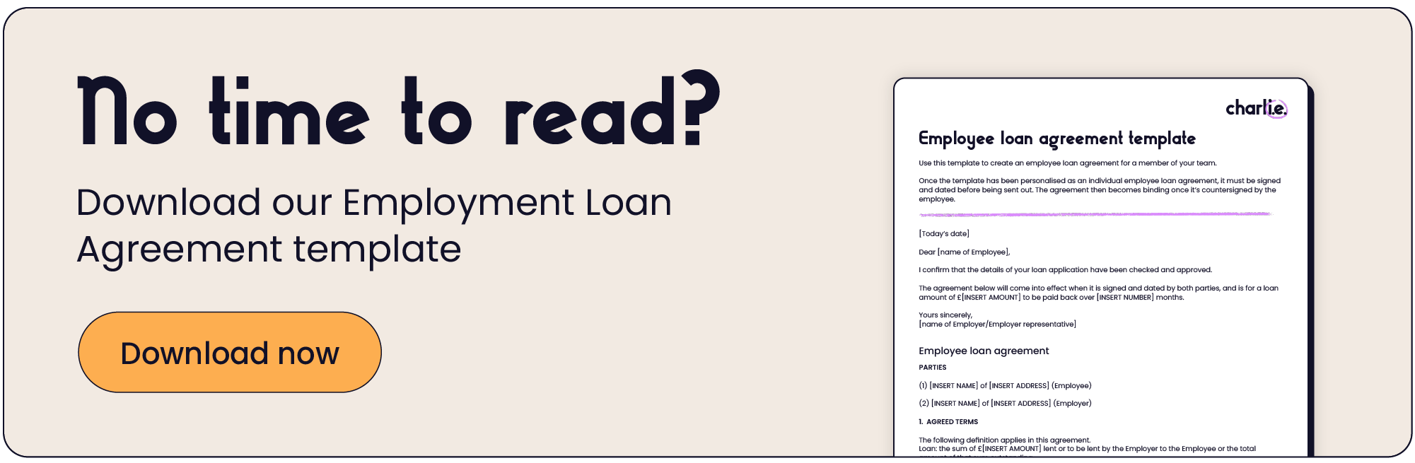 Download our employee loan agreement template